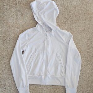 White Zip-Up Hoodie
